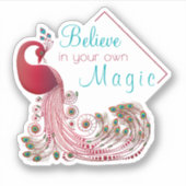 引用文感動的ビューティフルピーコック シール (正面)