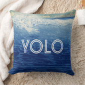 引用文感動的ビーチYOLOあなたは一度だけ生きる クッション (ブランケット)