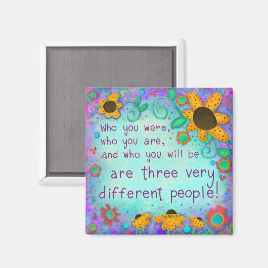 引用文感動的フローラかわいらし マグネット (正面/裏面)