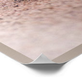 引用文感動的ベビーシータートルサンド海 ポスター (角)