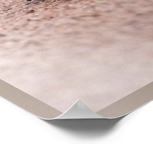 引用文感動的ベビーシータートルサンド海 ポスター (角)