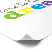 引用文感動的ポスターは大胆に壁の芸術を夢見る ポスター (角)