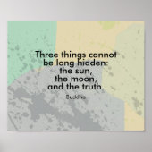 引用文感動的ポスター仏オン真理文字 ポスター (正面)