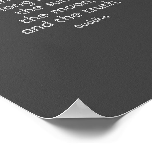 引用文感動的ポスター仏オン真理文字 ポスター (角)