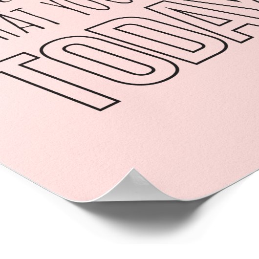 引用文感動的ポスター未来ピンクのトレンド ポスター (角)