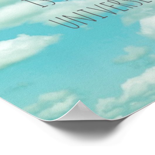 引用文感動的ポスター青空のラオスTzu ポスター (角)