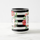 引用文感動的マグ – 好きなことをするバラ マグカップ (中央)