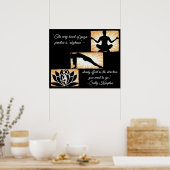 引用文感動的ヨガ瞑想ニューエイジポステ ポスター (キッチン)