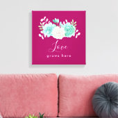 引用文感動的ラブウグーズフローラブーケ キャンバスプリント (インサイチュ (リビング))