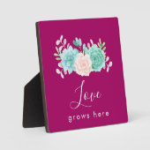 引用文感動的ラブウグーズフローラブーケ フォトプラーク (正面)