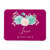 引用文感動的ラブウグーズフローラブーケ マグネット (横)