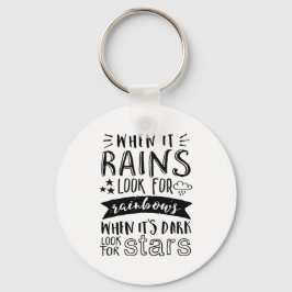 引用文感動的ルック・フォー・スターとレインボー キーホルダー