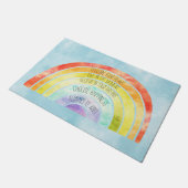 引用文感動的レインボー ドアマット (アングル)