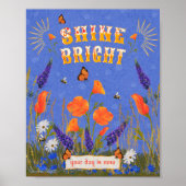 引用文感動的ワイルドフラワーズポピズカリフォルニア ポスター (正面)