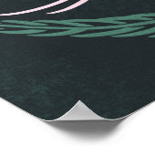 引用文感動的ヴィンテージ花模様ドリームポスター ポスター (角)