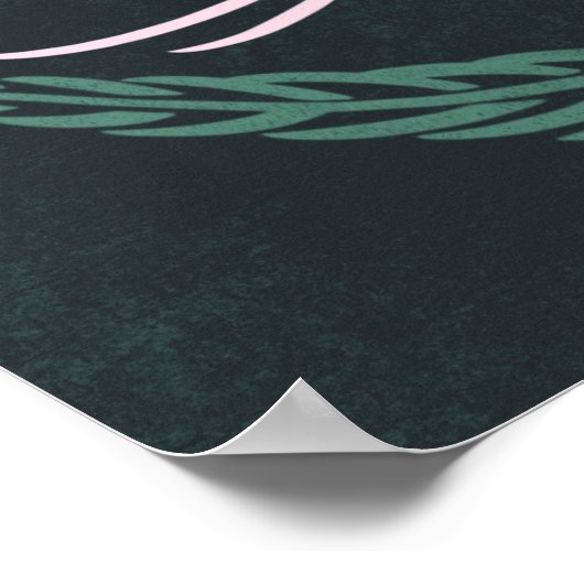 引用文感動的ヴィンテージ花模様ドリームポスター ポスター (角)