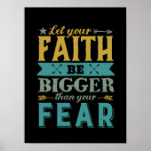 引用文感動的信仰を恐怖より大きくさせる ポスター (正面)