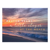 引用文感動的天国が近いビーチ フォトプリント (正面)