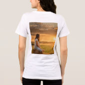 引用文感動的女子トライブレンドシャツ トライブレンドTシャツ (裏面)