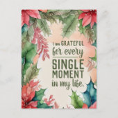 引用文感動的家族クリスマス感謝 ポストカード (正面)