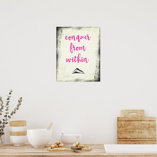 引用文感動的征服Withinタイポグラフィ ポスター (キッチン)