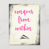 引用文感動的征服Withinタイポグラフィ ポストカード (正面)