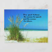 引用文感動的沈黙の音 ポストカード (正面)