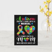 引用文感動的自閉症ママ自閉症の意識wo カード (黄色い花)