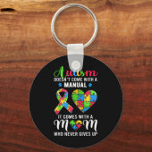 引用文感動的自閉症ママ自閉症の意識wo キーホルダー (正面)