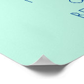 引用文感動的親切なハート型の羽 ポスター (角)