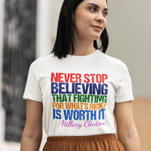 引用文感動的・フェミニスト・デモクラット Tシャツ