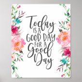 引用文感動的、ボホ、今日は良い日である ポスター (正面)