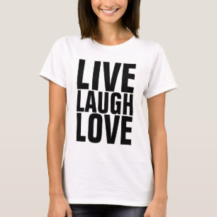 引用文感動的Tシャツ、ライブ笑いラブ Tシャツ