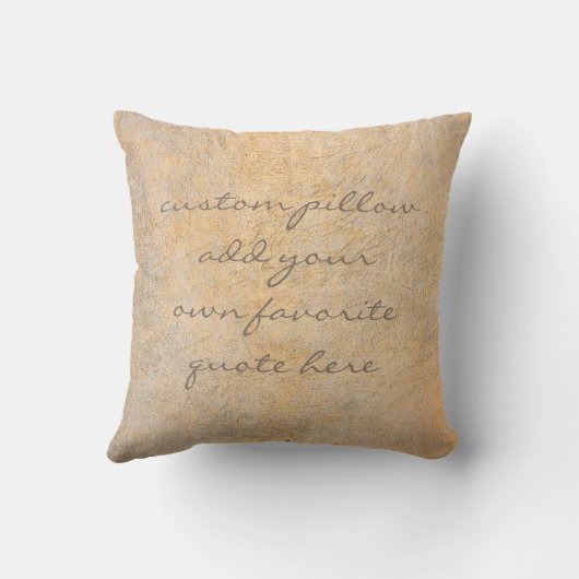 引用文枕セピア動揺してホームデコールを追加 クッション (裏面)