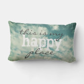引用文枕私の幸せな場所ブルースカイ ランバークッション (裏面)