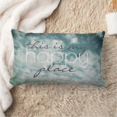 引用文枕私の幸せな場所ブルースカイ ランバークッション (ブランケット)