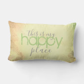 引用文枕私の幸せな場所自然アート ランバークッション (裏面)