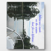 引用文水に費やされた時間。 フォトプラーク (正面)