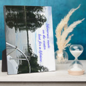 引用文水に費やされた時間。 フォトプラーク (側面)