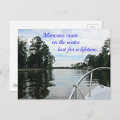 引用文水に費やされた時間。 ポストカード (正面/裏面)