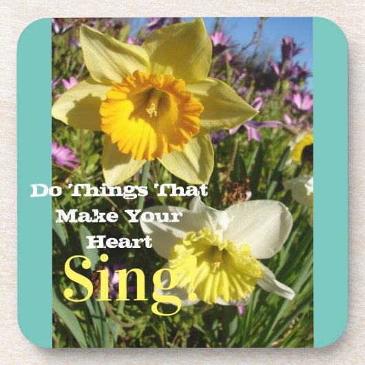 引用文水仙感動的春フローラフラワー コースター (正面)