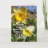 引用文水感動的仙フローラフラワーカード カード (正面)