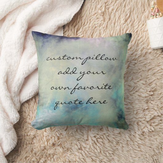 引用文用の枕を自分でカスタム追加 クッション (ブランケット)