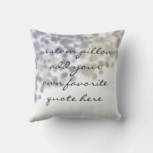 引用文用の枕を自分でカスタム追加 クッション (裏面)