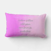 引用文用ピローグラデーションクをカスタム加える ランバークッション (裏面)