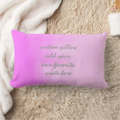 引用文用ピローグラデーションクをカスタム加える ランバークッション (ブランケット)