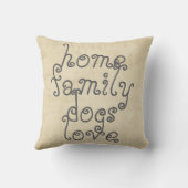 引用文用枕故障スタイル愛犬家 クッション (裏面)