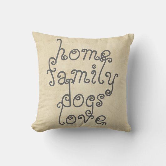 引用文用枕故障スタイル愛犬家 クッション (正面)
