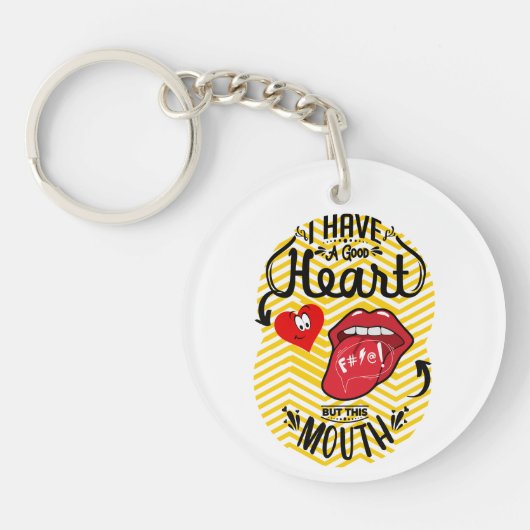 引用文皮肉 キーホルダー (正面)