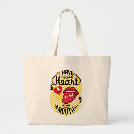 引用文皮肉 ラージトートバッグ (正面)